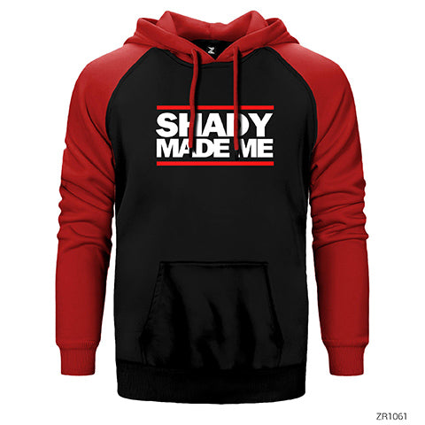 Eminem Shady Made Me Çift Renk Reglan Kol Sweatshirt / Hoodie