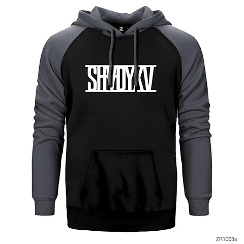 Eminem Shady XV Classic Çift Renk Reglan Kol Sweatshirt / Hoodie