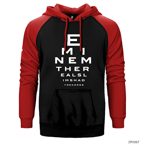 Eminem The Real Slim Shady Çift Renk Reglan Kol Sweatshirt / Hoodie
