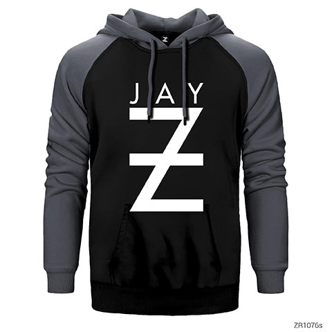 Jay Z Çift Renk Reglan Kol Sweatshirt / Hoodie