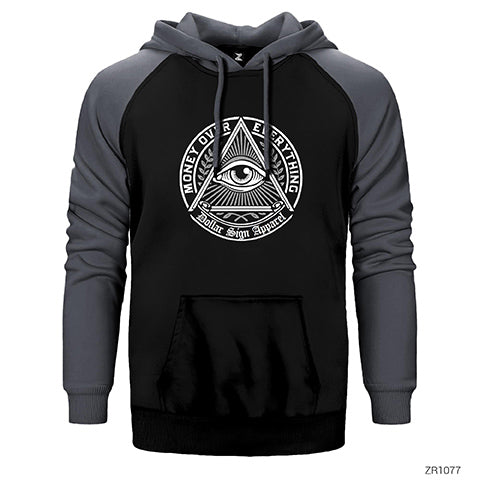 Killuminati Money Çift Renk Reglan Kol Sweatshirt / Hoodie