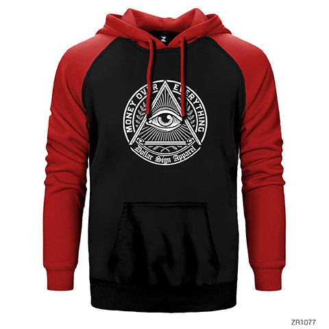 Killuminati Money Çift Renk Reglan Kol Sweatshirt / Hoodie