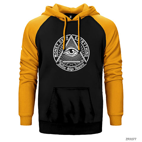 Killuminati Money Çift Renk Reglan Kol Sweatshirt / Hoodie