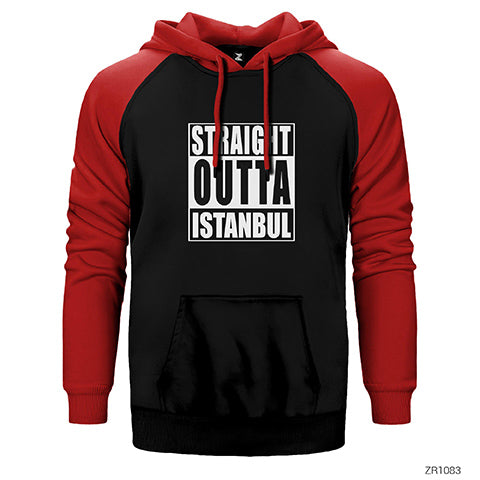 NWA Straight Outta Istanbul Çift Renk Reglan Kol Sweatshirt / Hoodie