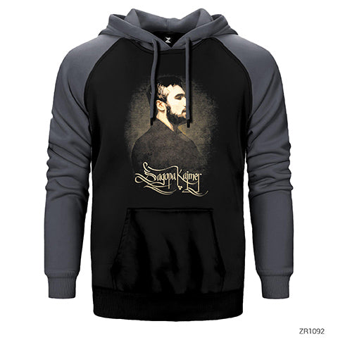 Sagopa Kajmer Çift Renk Reglan Kol Sweatshirt / Hoodie