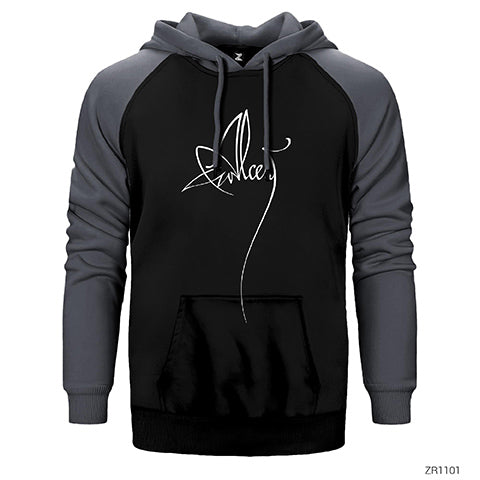 Alcest Logo Çift Renk Reglan Kol Sweatshirt / Hoodie