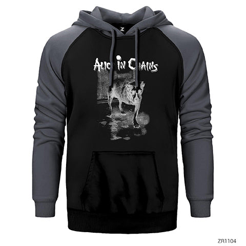 Alice in Chains Dog Çift Renk Reglan Kol Sweatshirt / Hoodie