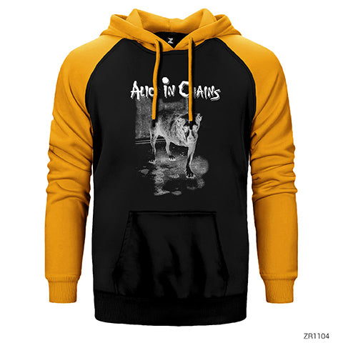 Alice in Chains Dog Çift Renk Reglan Kol Sweatshirt / Hoodie