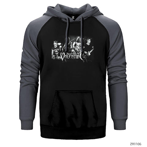 Bullet for My Valentine Group Çift Renk Reglan Kol Sweatshirt / Hoodie