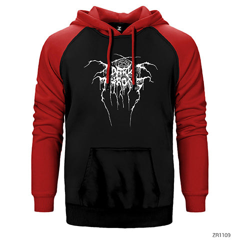 Dark Throne Çift Renk Reglan Kol Sweatshirt / Hoodie