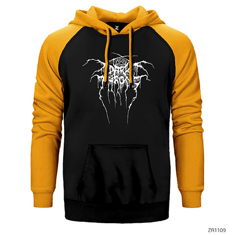 Dark Throne Çift Renk Reglan Kol Sweatshirt / Hoodie