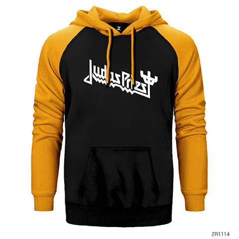 Judas Priest Classic Çift Renk Reglan Kol Sweatshirt / Hoodie