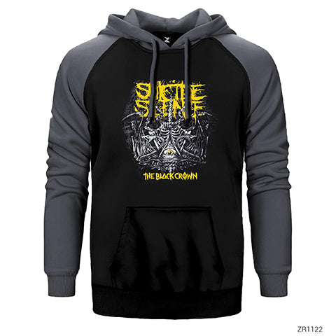 Suicide Slience The Black Crown Çift Renk Reglan Kol Sweatshirt / Hoodie