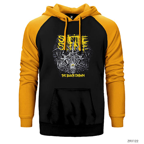 Suicide Slience The Black Crown Çift Renk Reglan Kol Sweatshirt / Hoodie