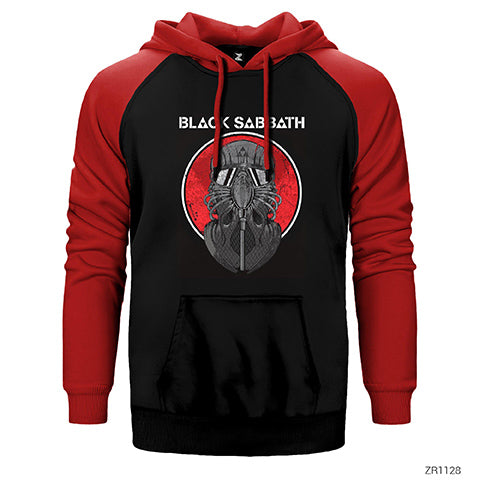 Black Sabbath Red Çift Renk Reglan Kol Sweatshirt / Hoodie