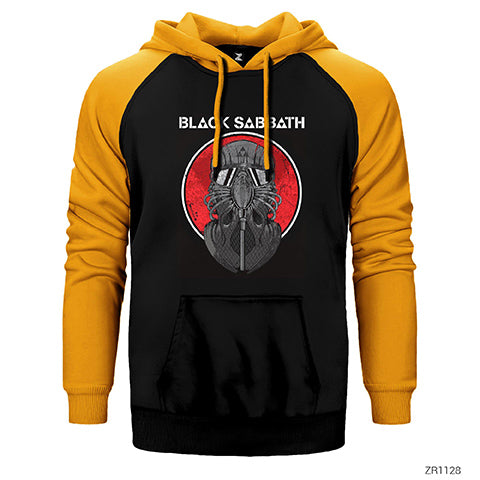 Black Sabbath Red Çift Renk Reglan Kol Sweatshirt / Hoodie