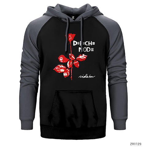 Depeche Mode Çift Renk Reglan Kol Sweatshirt / Hoodie