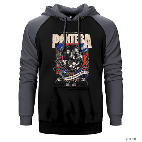 Pantera 20th Anniversary Çift Renk Reglan Kol Sweatshirt / Hoodie