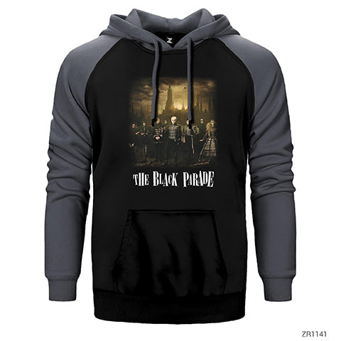 The Black Parade Çift Renk Reglan Kol Sweatshirt / Hoodie