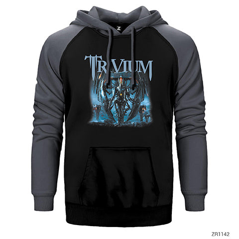 Trivium Vengeance Falls Çift Renk Reglan Kol Sweatshirt / Hoodie