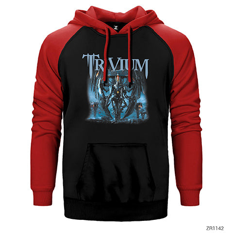 Trivium Vengeance Falls Çift Renk Reglan Kol Sweatshirt / Hoodie