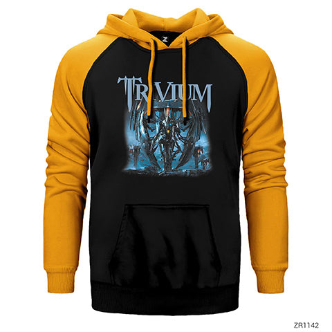 Trivium Vengeance Falls Çift Renk Reglan Kol Sweatshirt / Hoodie