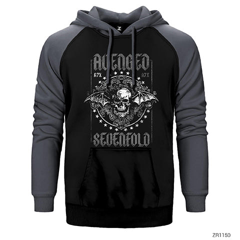 Avenged Sevenfold Damen Çift Renk Reglan Kol Sweatshirt / Hoodie