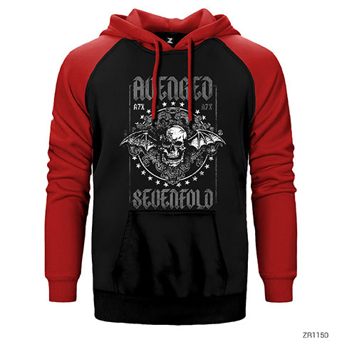 Avenged Sevenfold Damen Çift Renk Reglan Kol Sweatshirt / Hoodie