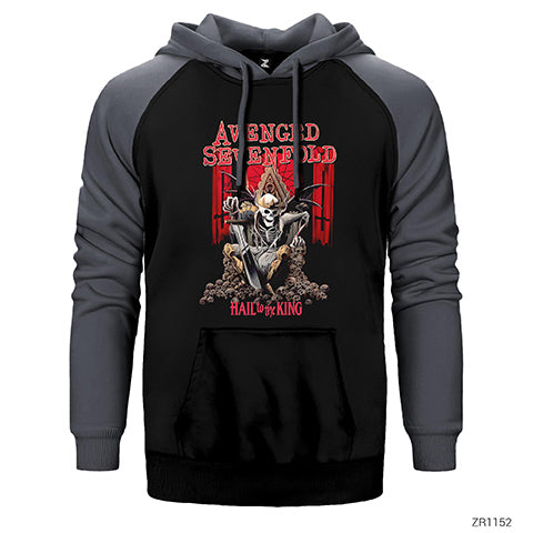 Avenged Sevenfold Hail to the King Çift Renk Reglan Kol Sweatshirt / Hoodie