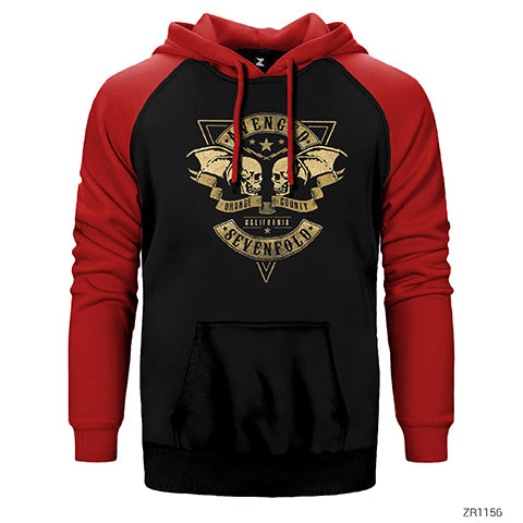 Avenged Sevenfold Orange County Çift Renk Reglan Kol Sweatshirt / Hoodie