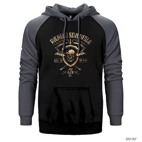 Avenged Sevenfold Hail to the King 2 Çift Renk Reglan Kol Sweatshirt / Hoodie