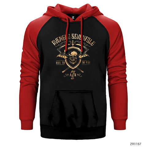 Avenged Sevenfold Hail to the King 2 Çift Renk Reglan Kol Sweatshirt / Hoodie