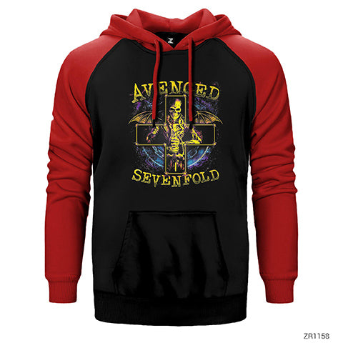 Avenged Sevenfold Stellar Çift Renk Reglan Kol Sweatshirt / Hoodie