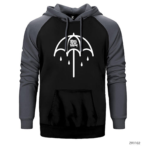 Bring Me The Horizon Umbrella Çift Renk Reglan Kol Sweatshirt / Hoodie