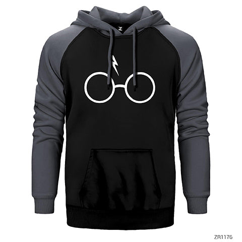 Harry Potter Glass Çift Renk Reglan Kol Sweatshirt / Hoodie