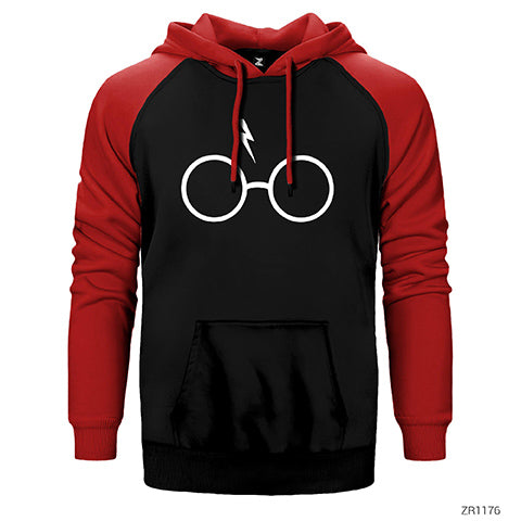 Harry Potter Glass Çift Renk Reglan Kol Sweatshirt / Hoodie