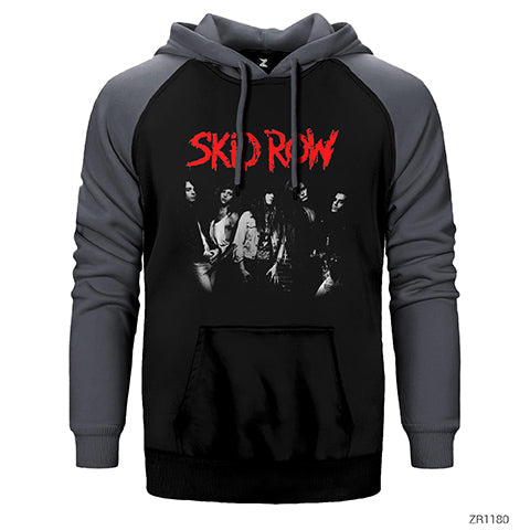 Skidrow Çift Renk Reglan Kol Sweatshirt / Hoodie