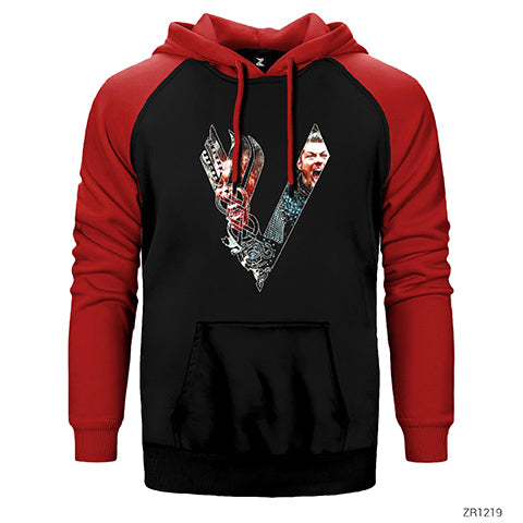 Vikings Ivar Çift Renk Reglan Kol Sweatshirt / Hoodie