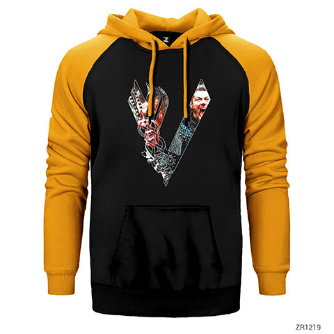 Vikings Ivar Çift Renk Reglan Kol Sweatshirt / Hoodie