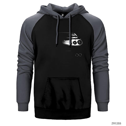 Nissan GTR Çift Renk Reglan Kol Sweatshirt / Hoodie