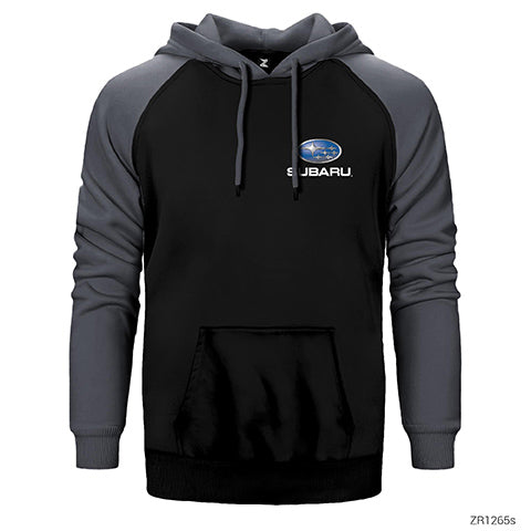 Subaru Logo Çift Renk Reglan Kol Sweatshirt / Hoodie