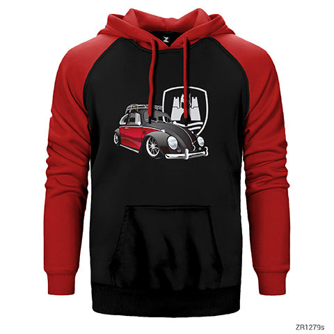 Volkswagen Vosvos Çift Renk Reglan Kol Sweatshirt / Hoodie