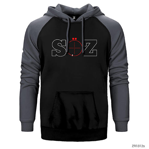 Söz Dizisi Logo 2 Çift Renk Reglan Kol Sweatshirt / Hoodie