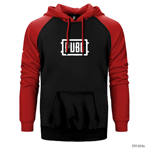 PUBG Logo Classic Çift Renk Reglan Kol Sweatshirt / Hoodie