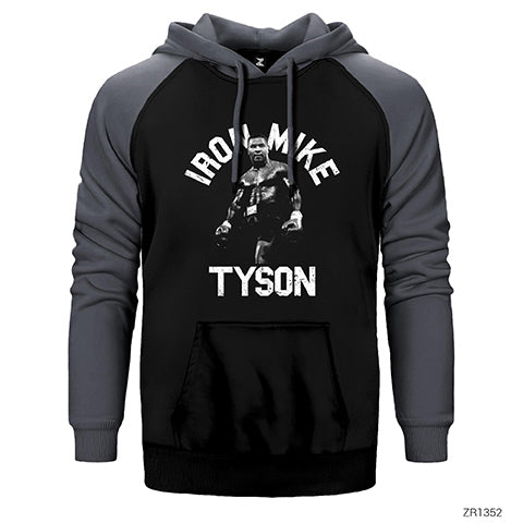Iron Mıke Tyson Çift Renk Reglan Kol Sweatshirt / Hoodie