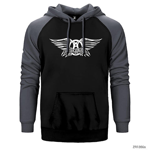 Aerosmith Wings Çift Renk Reglan Kol Sweatshirt / Hoodie