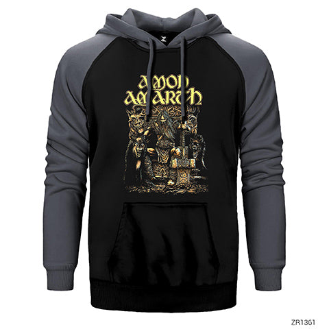 Amon Amarth Thor Çift Renk Reglan Kol Sweatshirt / Hoodie