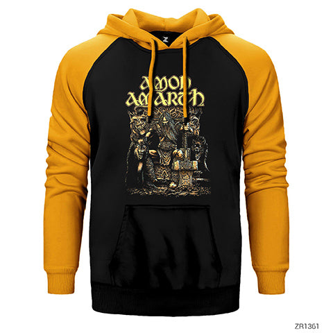 Amon Amarth Thor Çift Renk Reglan Kol Sweatshirt / Hoodie