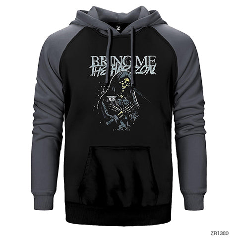 Bring Me The Horizon Death Çift Renk Reglan Kol Sweatshirt / Hoodie