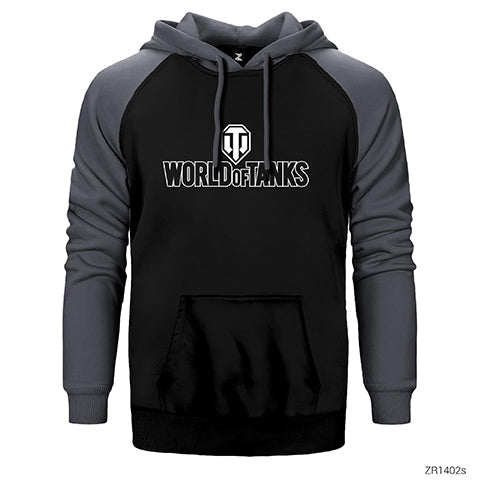 World of Tanks Logo 2 Çift Renk Reglan Kol Sweatshirt / Hoodie